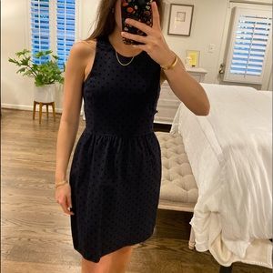 J. CREW SIZE SMALL BLACK POLKADOT DRESS
